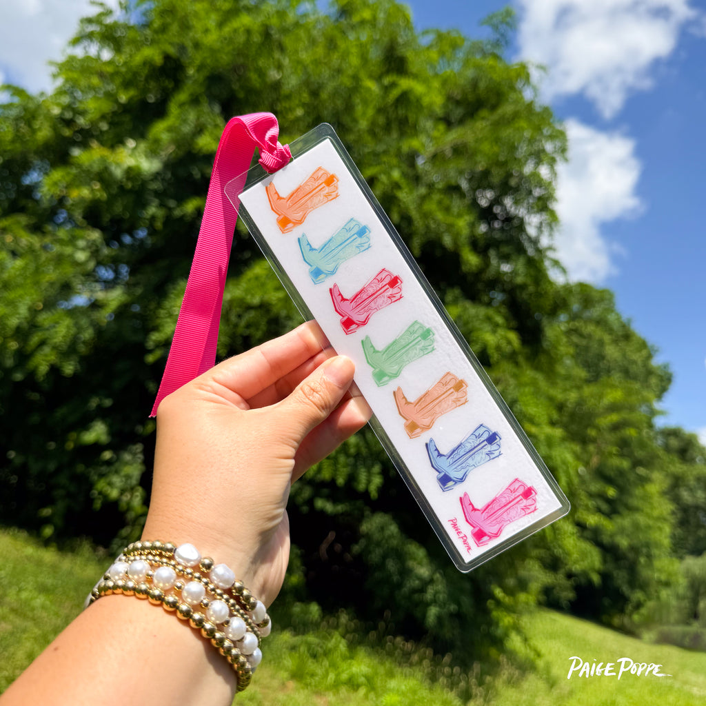 "Cowgirl Kaleidoscope" Ribboned Bookmark