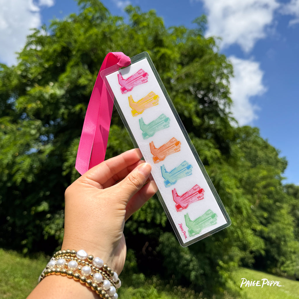 "Cowgirl Kaleidoscope" Ribboned Bookmark