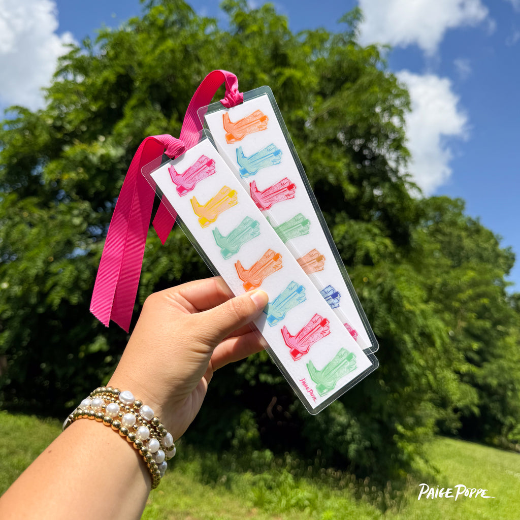 "Cowgirl Kaleidoscope" Ribboned Bookmark
