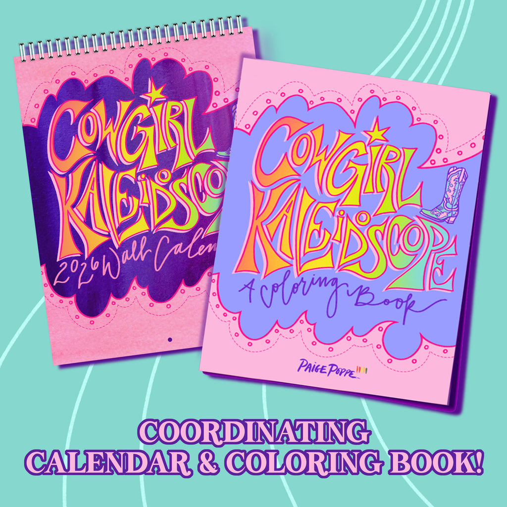 2026 Wall Calendar & Coloring Book Bundle
