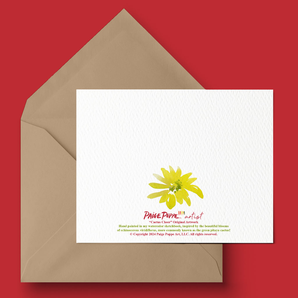 "Cactus Cheer" Holiday Greeting Card