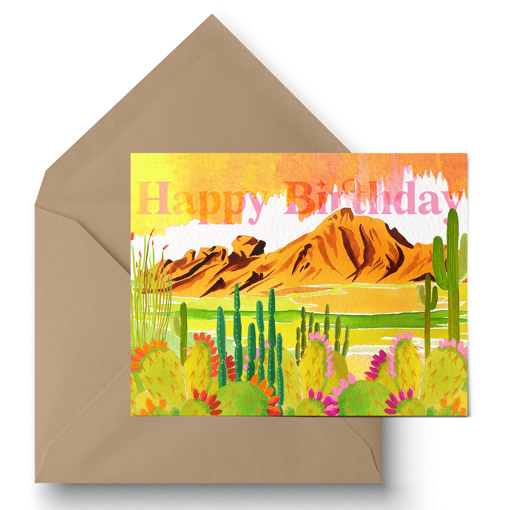 "Camelback Mirage" Birthday Card