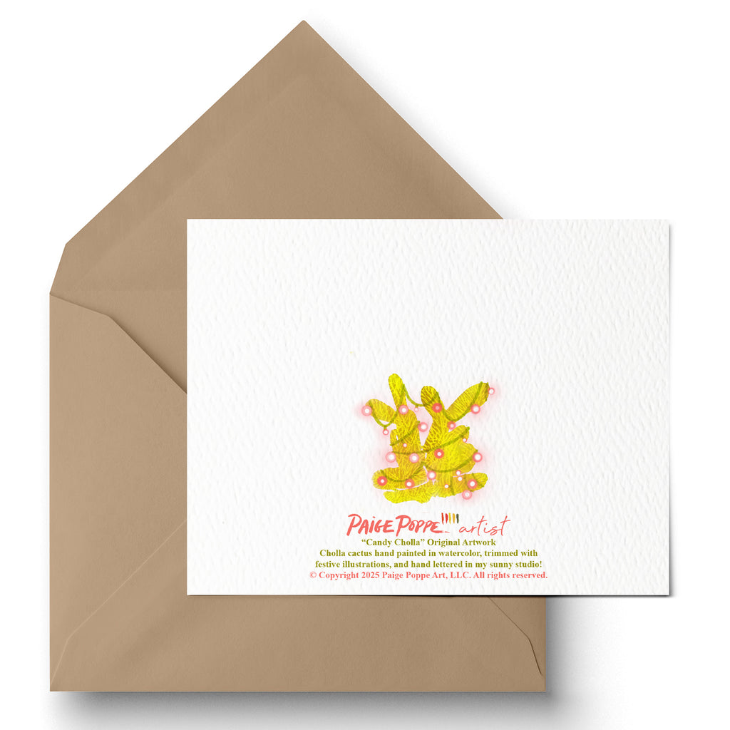 "Candy Cholla" Holiday Greeting Card