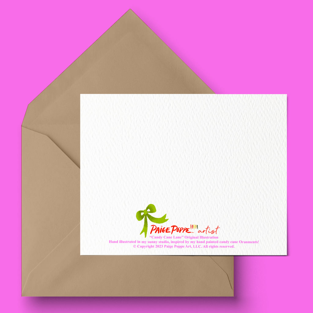 "Candy Cane Lane" Holiday Card