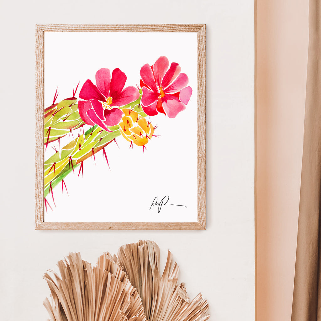 "Cholla Blooms" 11x14 Art Print