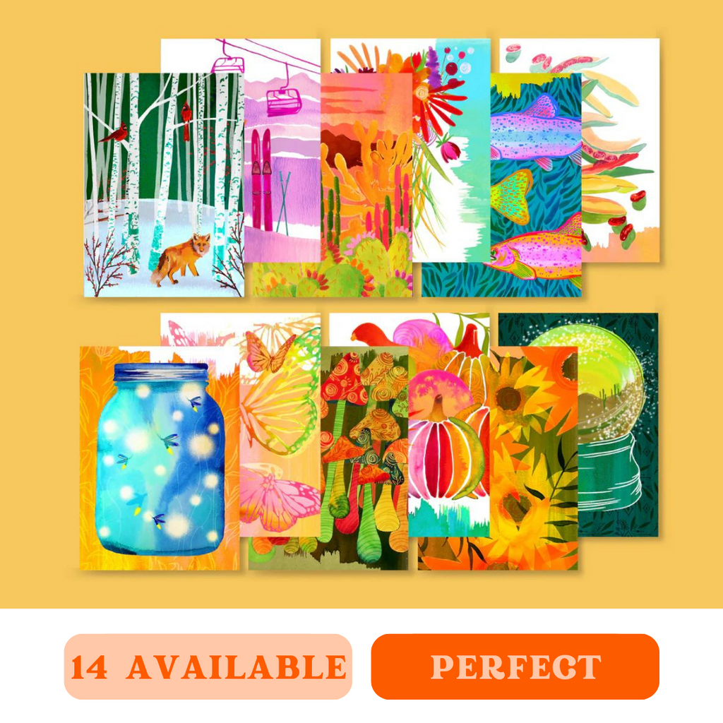 Set of 12 Postcards: Celebrating Seasons