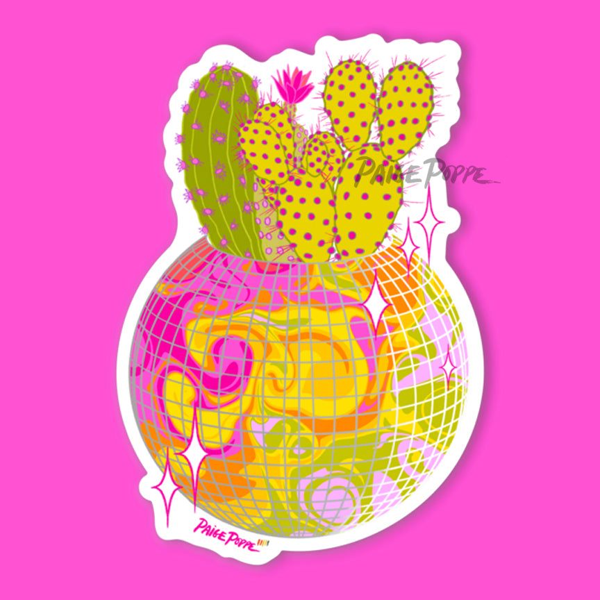 Desert Disco Diecut Sticker – Paige Poppe Art
