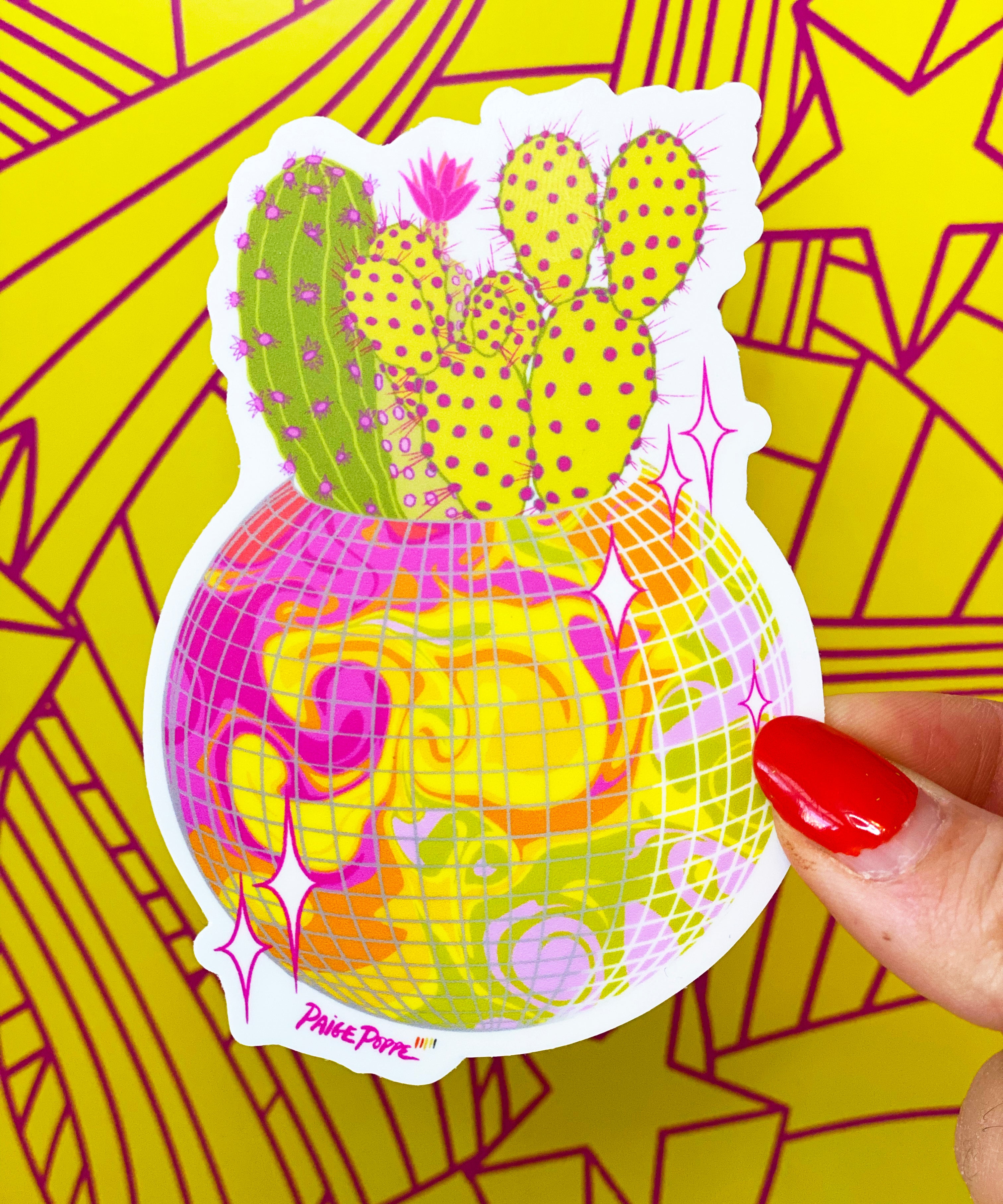 Roller Disco Diecut Sticker – Paige Poppe Art