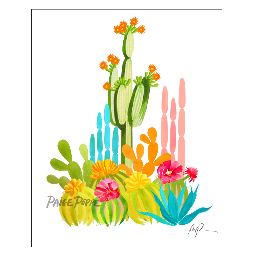 "Desert Whimsy" Watercolor Art Print