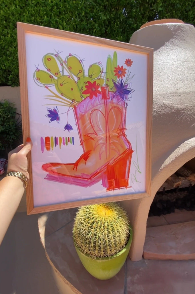 "Blooming Boot" Sticker