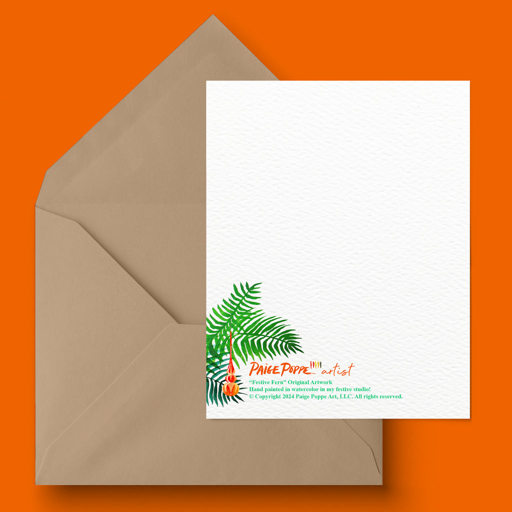 "Festive Fern" Holiday Card