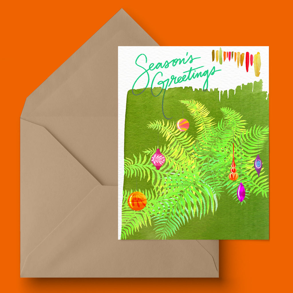 "Festive Fern" Holiday Card