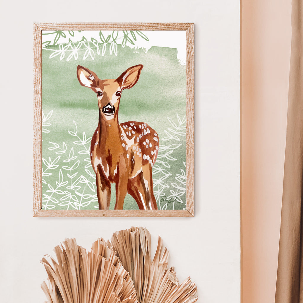 "Forest Fawn" 11x14 Art Print