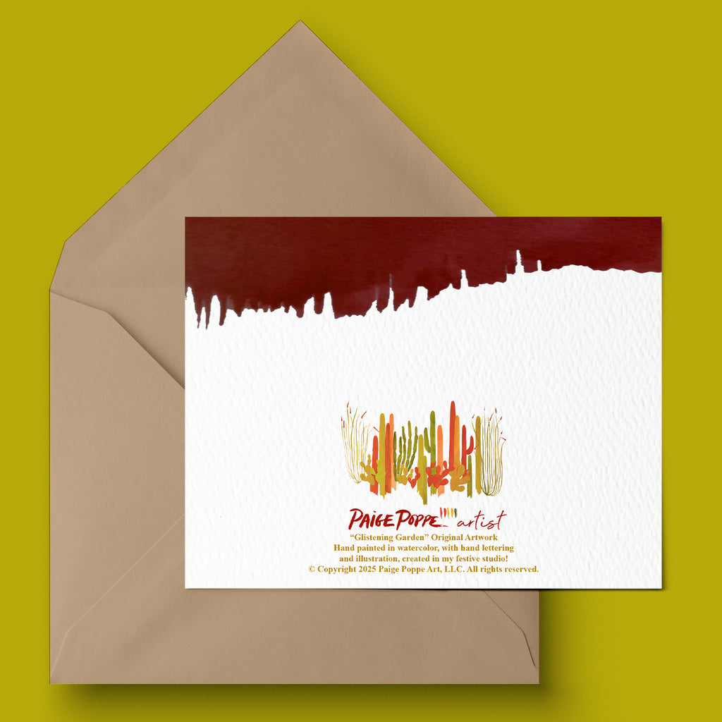 "Glistening Garland" Holiday Greeting Card