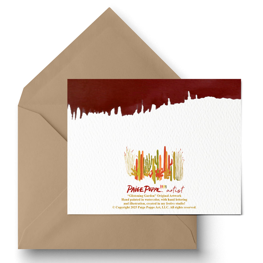 "Glistening Garland" Holiday Greeting Card