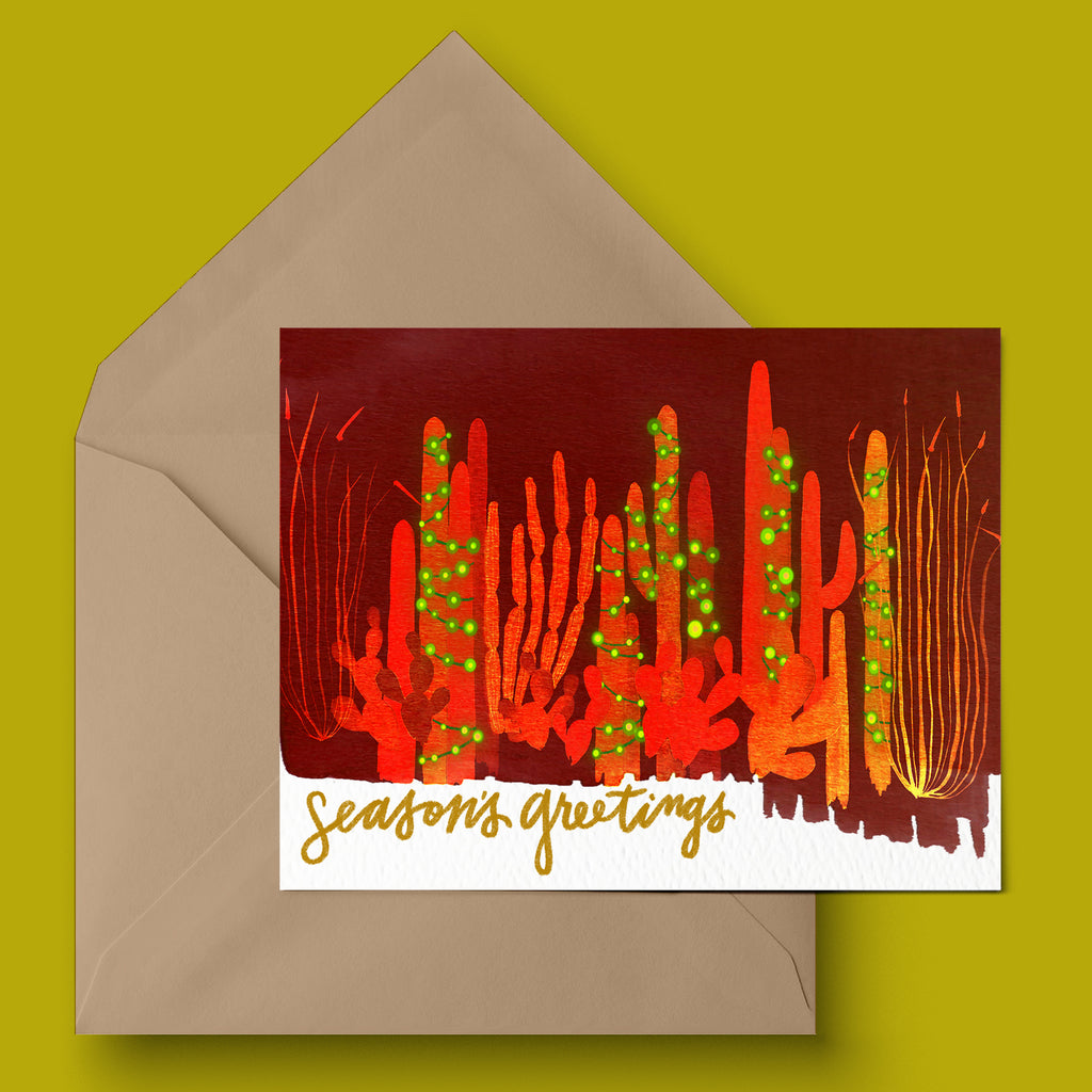 "Glistening Garland" Holiday Greeting Card