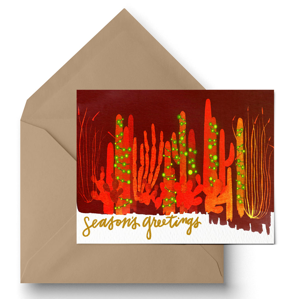 "Glistening Garland" Holiday Greeting Card