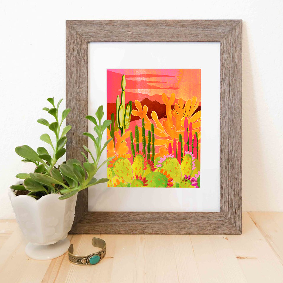 "Glowing Garden" 5x7 Art Print