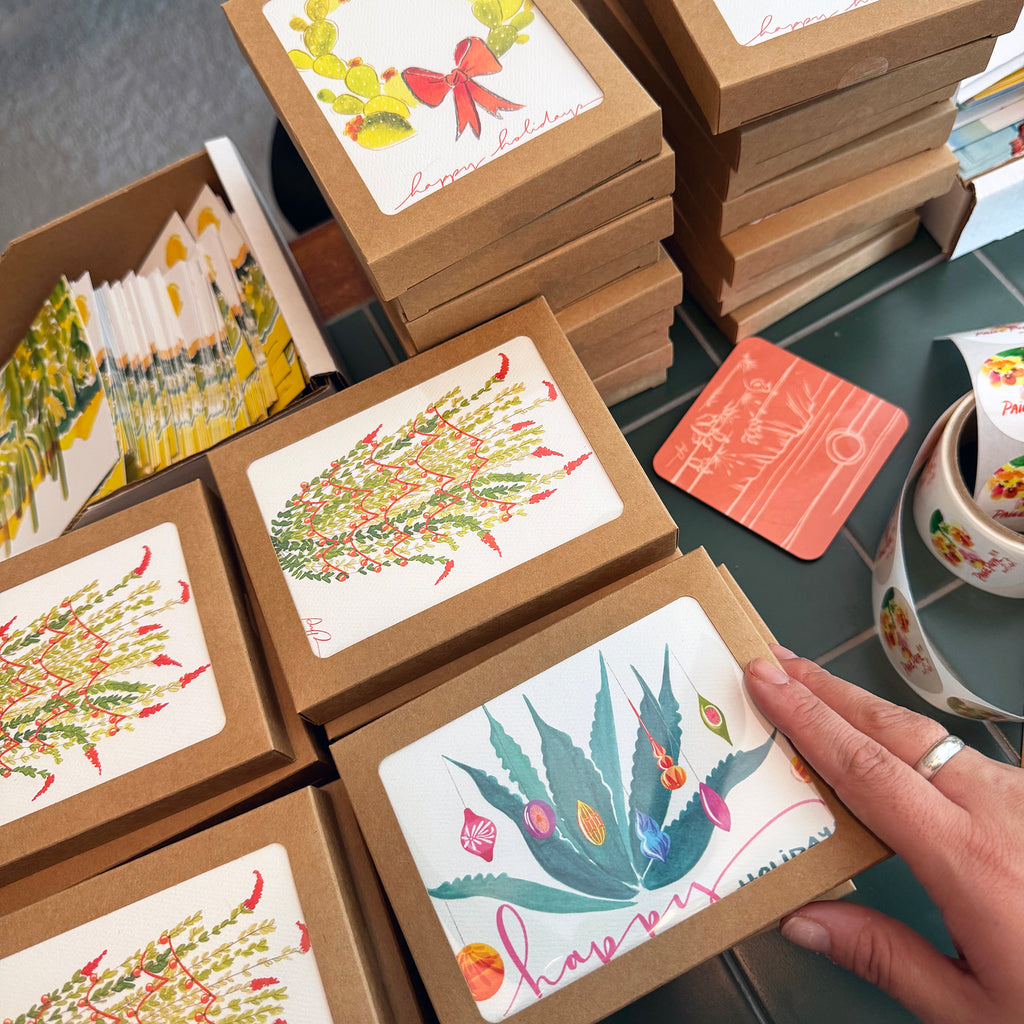 "Holiday Cactus" Boxed Set of Greeting Cards
