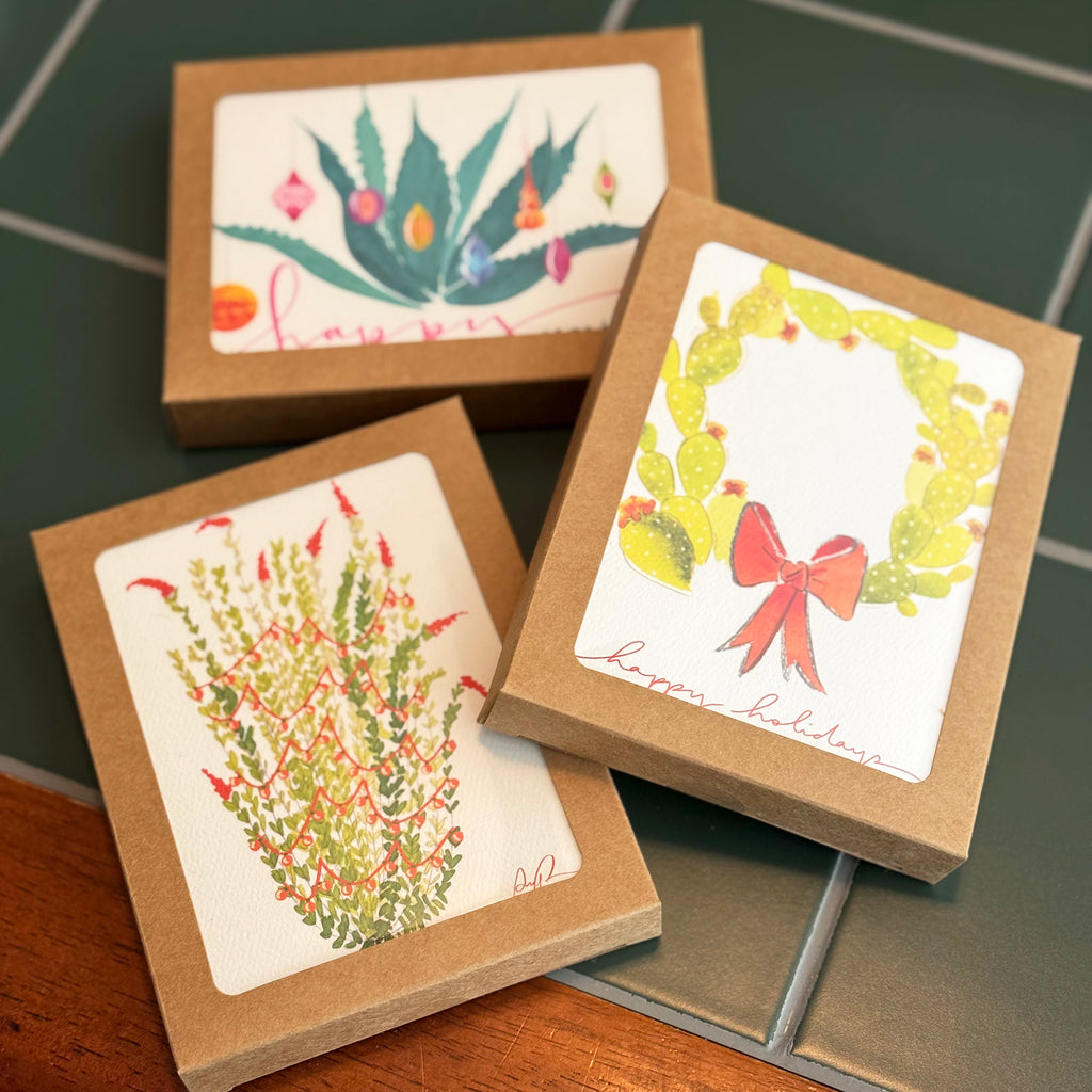 "Holiday Cactus" Boxed Set of Greeting Cards