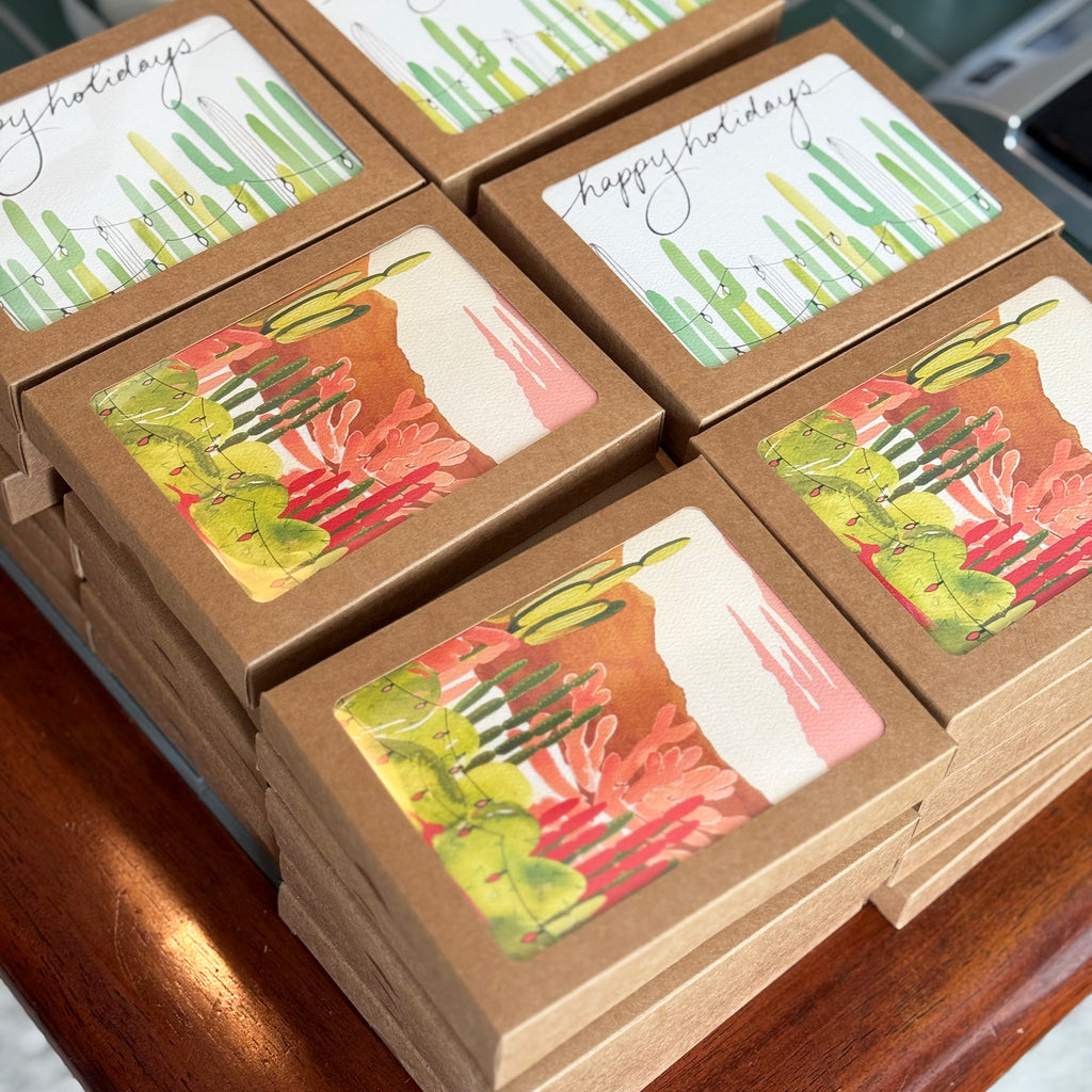 "Holiday Desert Landscape" Boxed Set of Greeting Cards