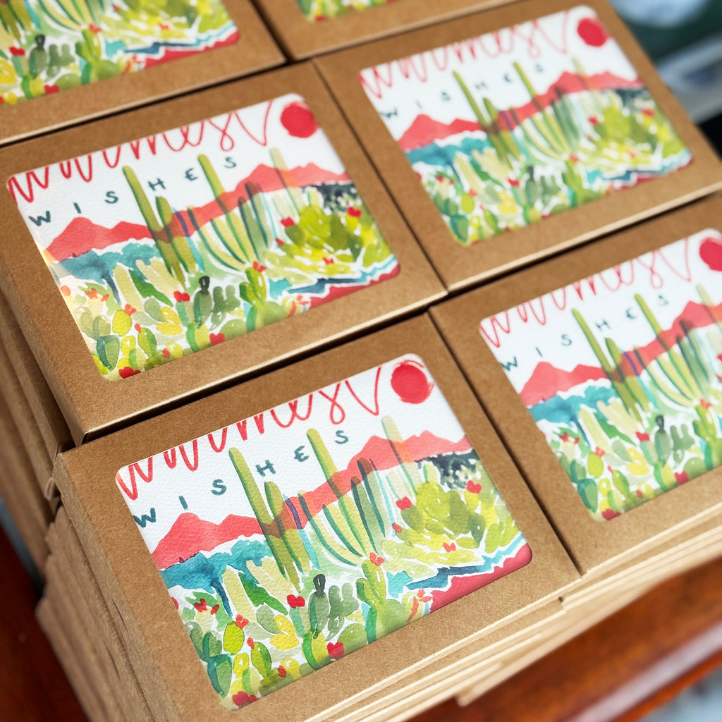 "Holiday Desert Landscape" Boxed Set of Greeting Cards