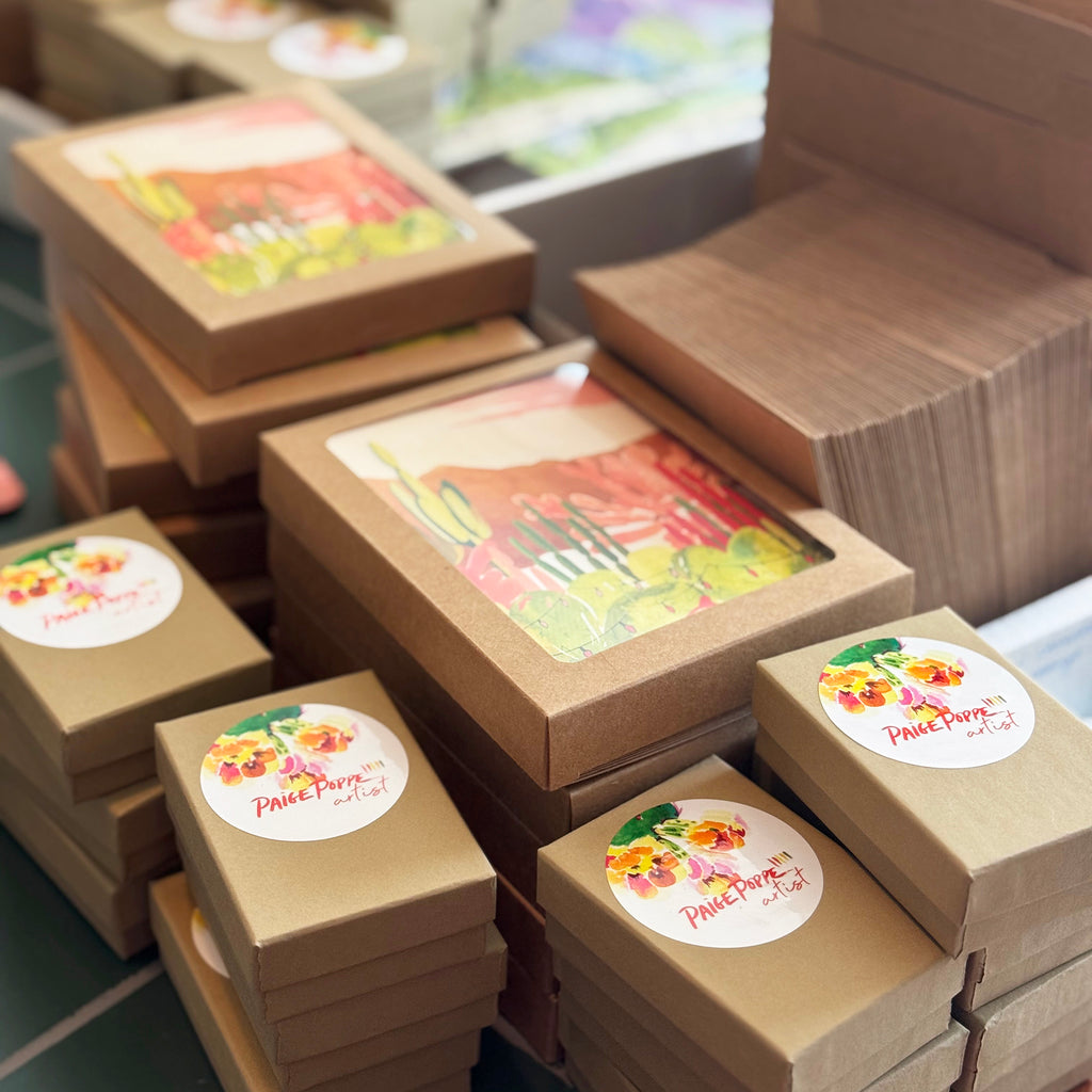 "Holiday Desert Landscape" Boxed Set of Greeting Cards