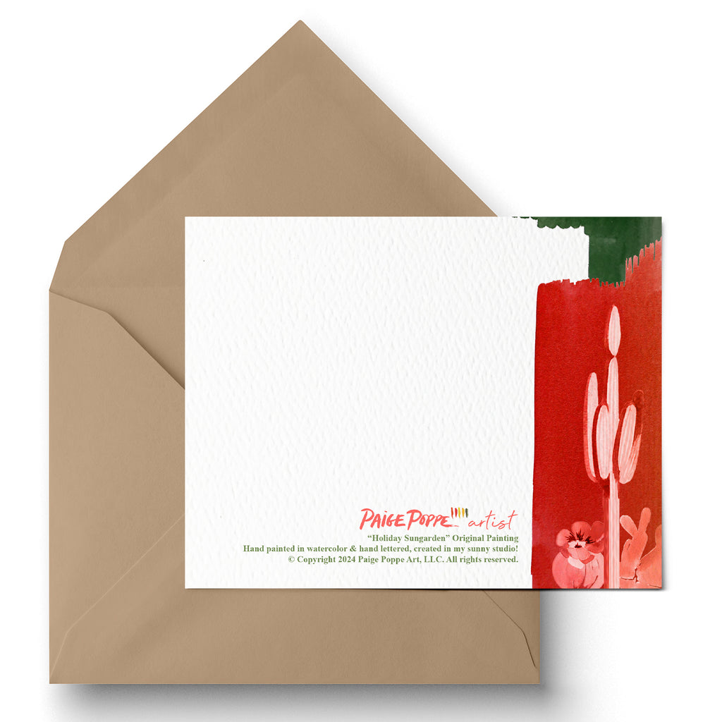 "Holiday Sungarden" Holiday Greeting Card