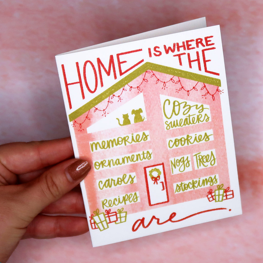 "Home Is" Christmas Greeting Card