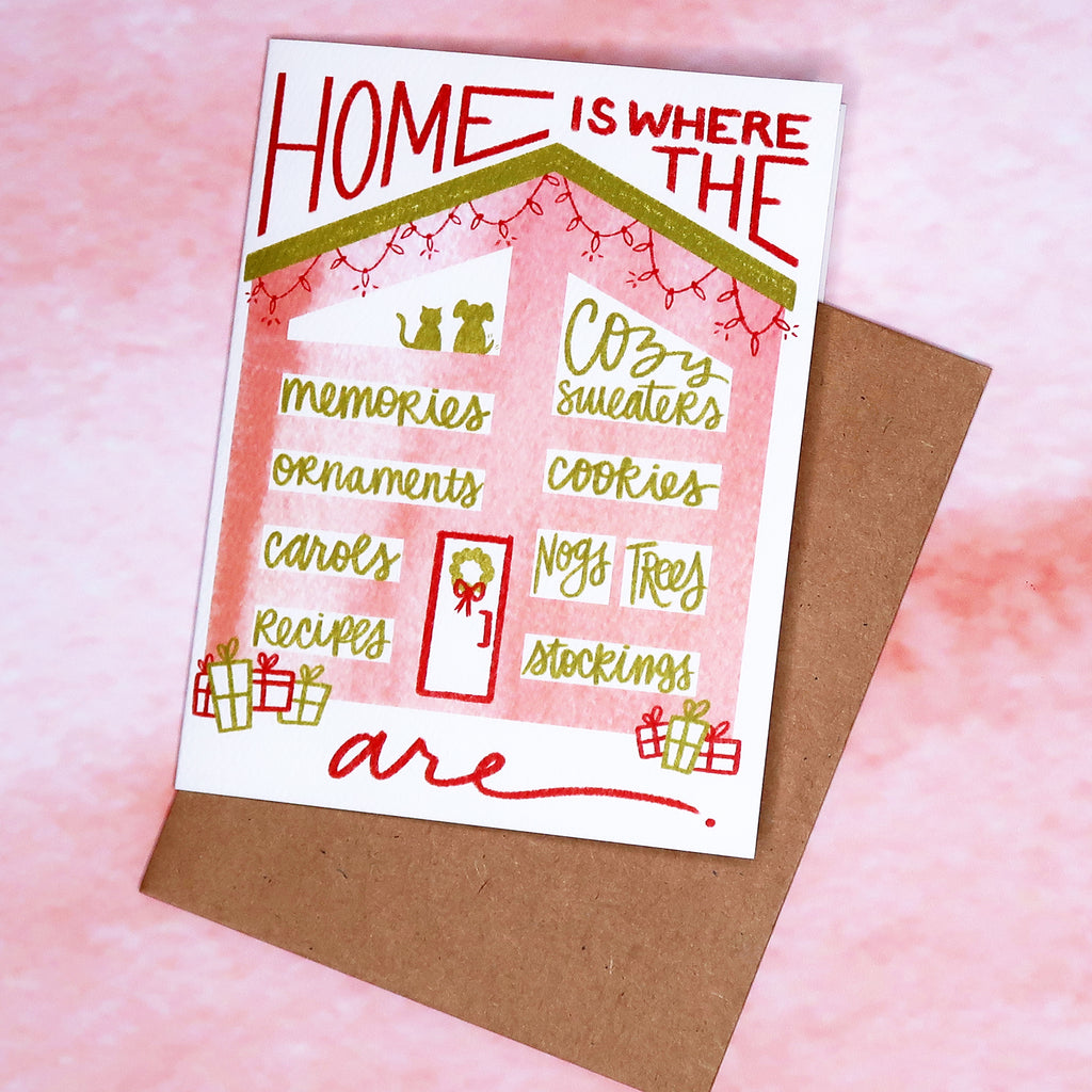 "Home Is" Christmas Greeting Card