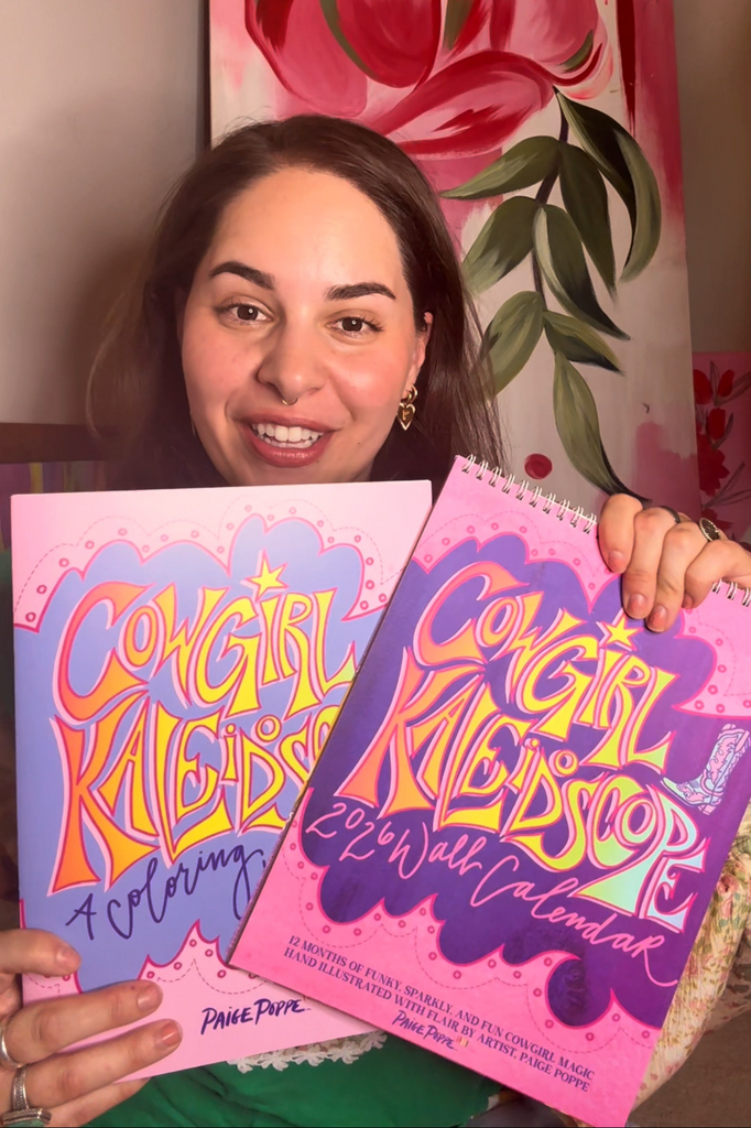 "Cowgirl Kaleidoscope" Coloring Book