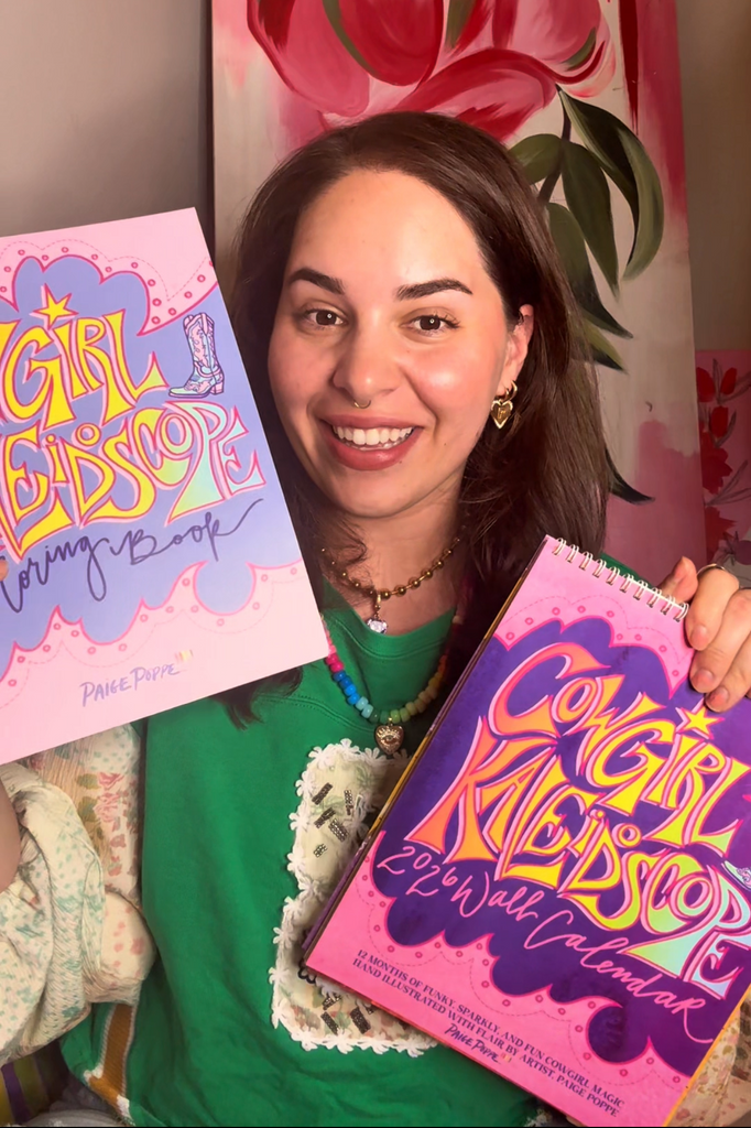 "Cowgirl Kaleidoscope" Coloring Book