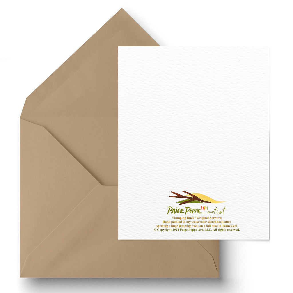 "Botanical Buck" Holiday Greeting Card