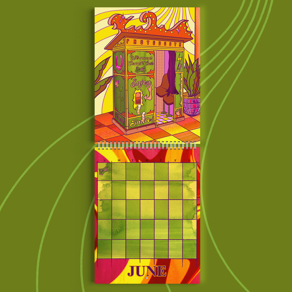 2026 "Cowgirl Kaleidoscope" Wall Calendar