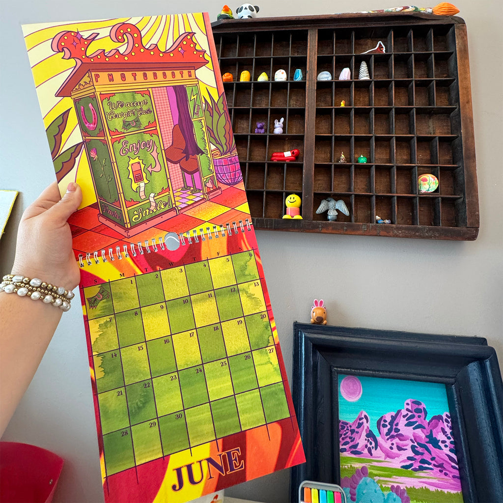 2026 "Cowgirl Kaleidoscope" Wall Calendar