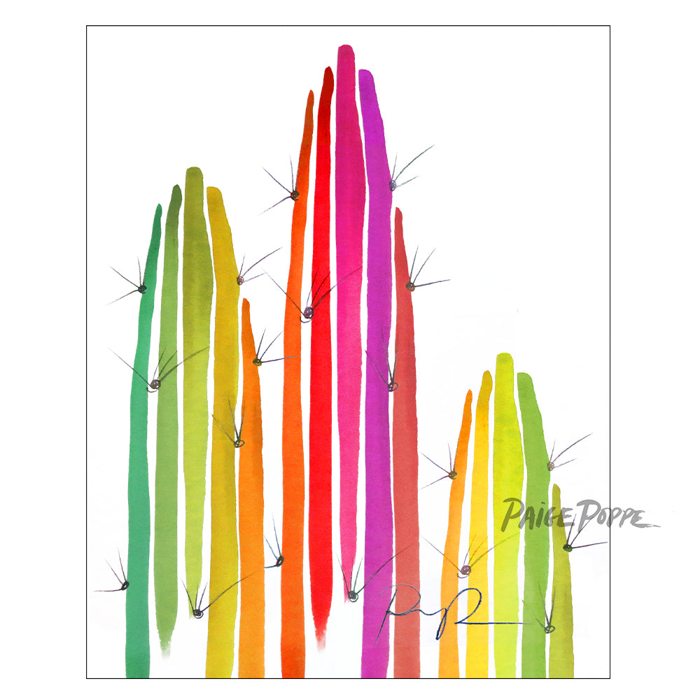 "Organ Pipe Prism" Watercolor Art Print