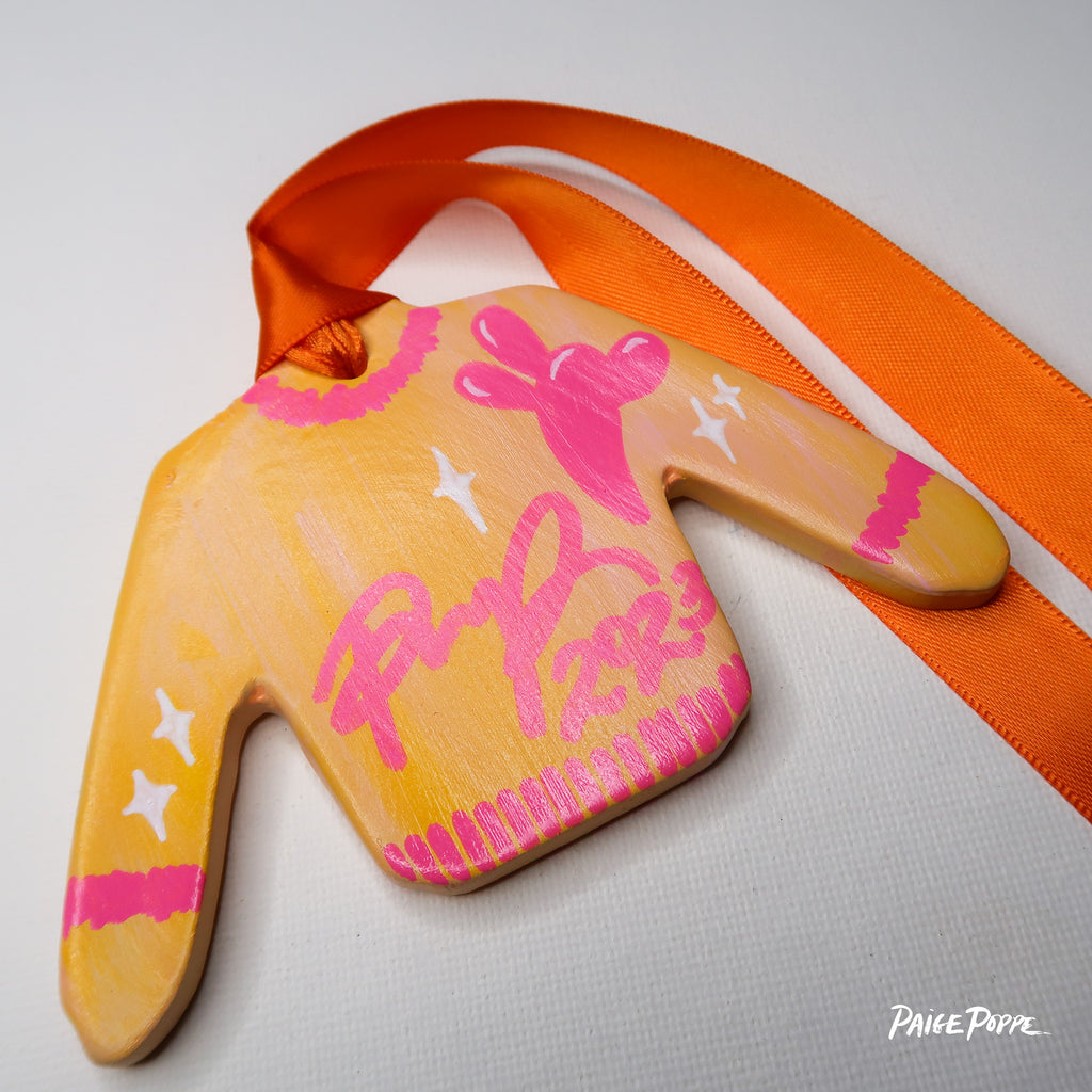 "Desert Magic" Handpainted Ceramic Ornament