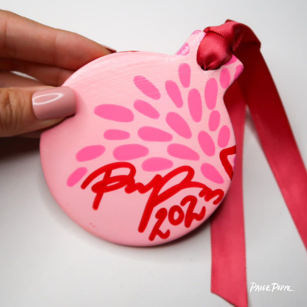 "Fly Dancer" Handpainted Ceramic Ornament