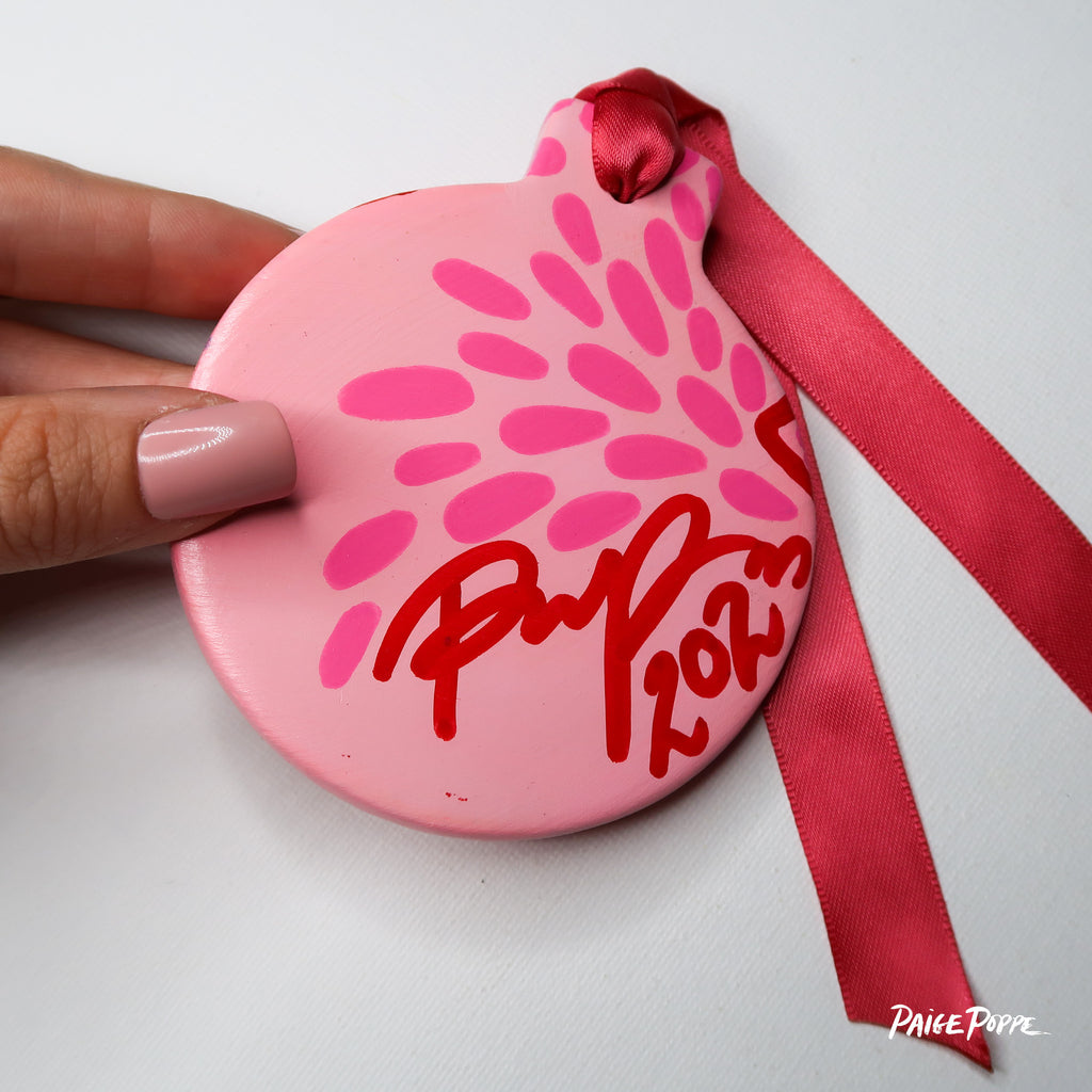 "Fly Dancer" Handpainted Ceramic Ornament