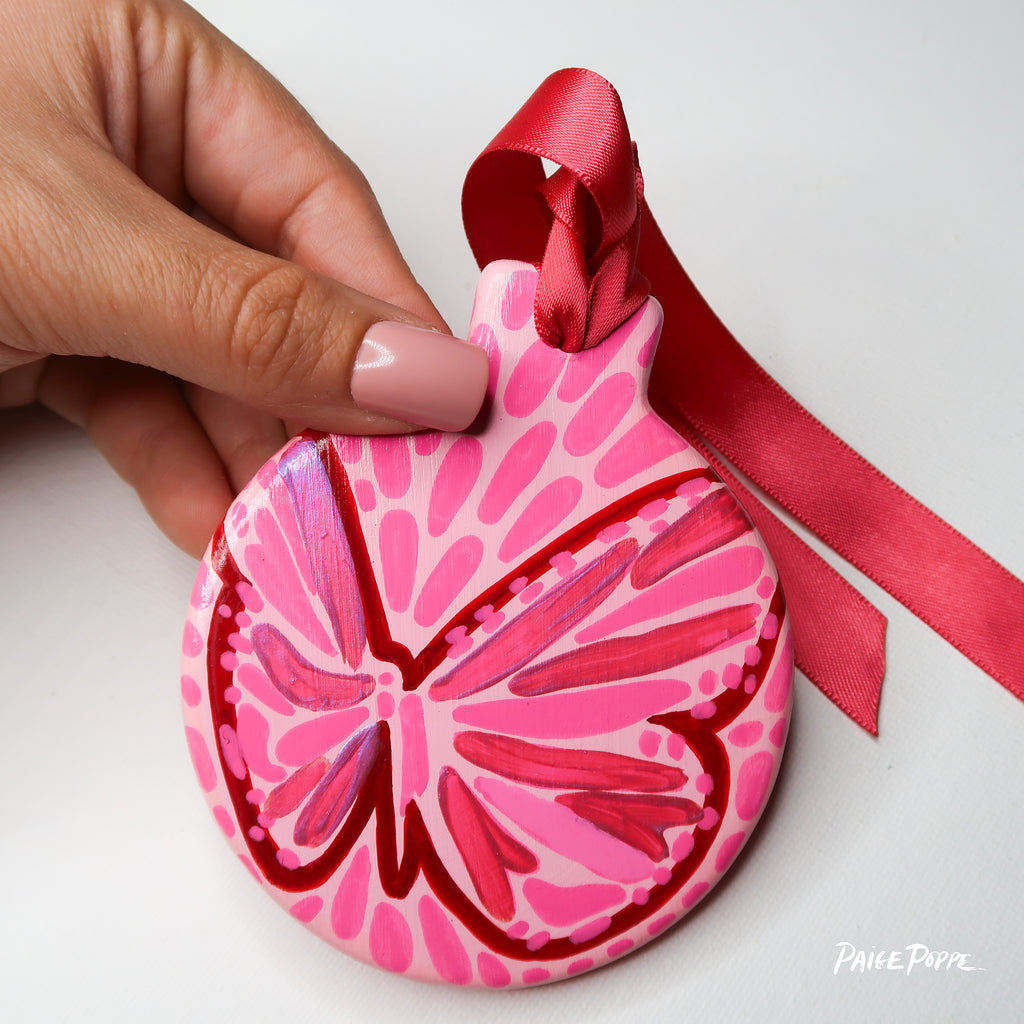 "Fly Dancer" Handpainted Ceramic Ornament