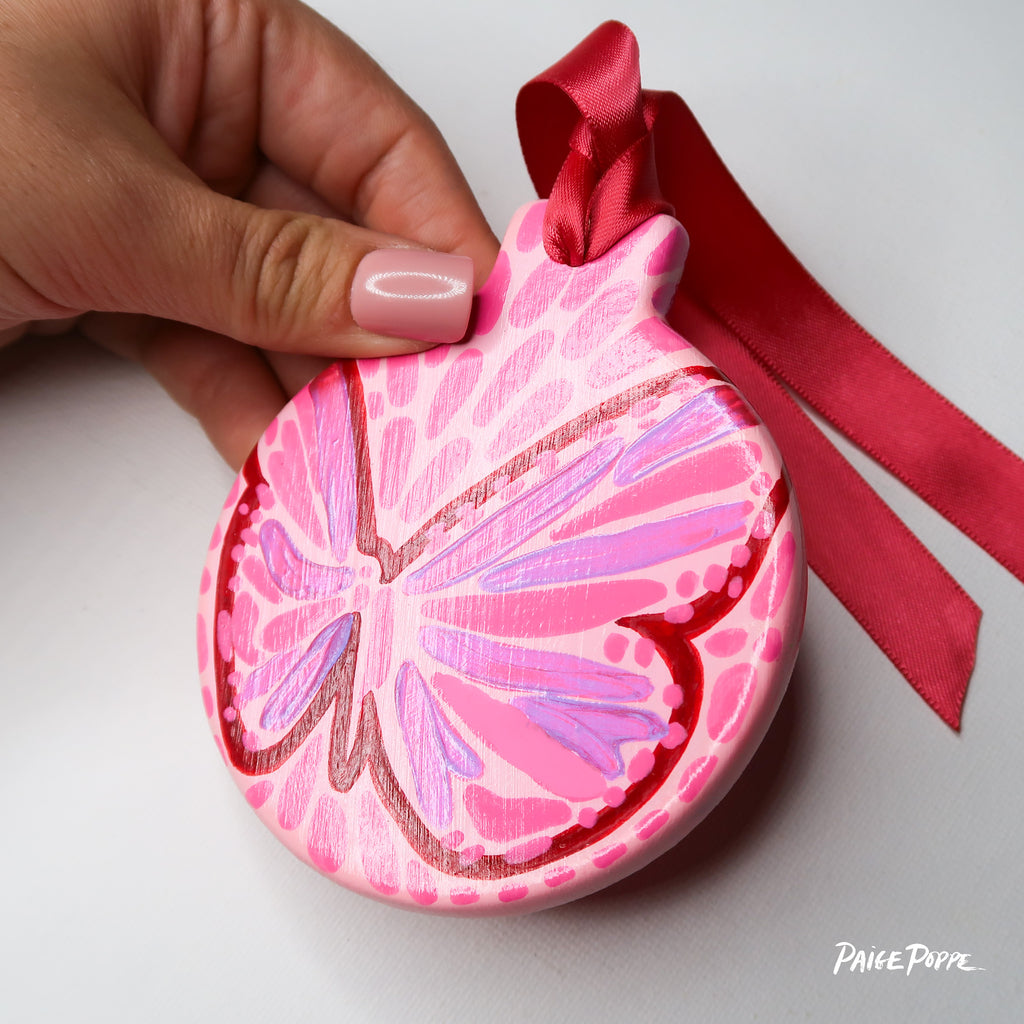 "Fly Dancer" Handpainted Ceramic Ornament