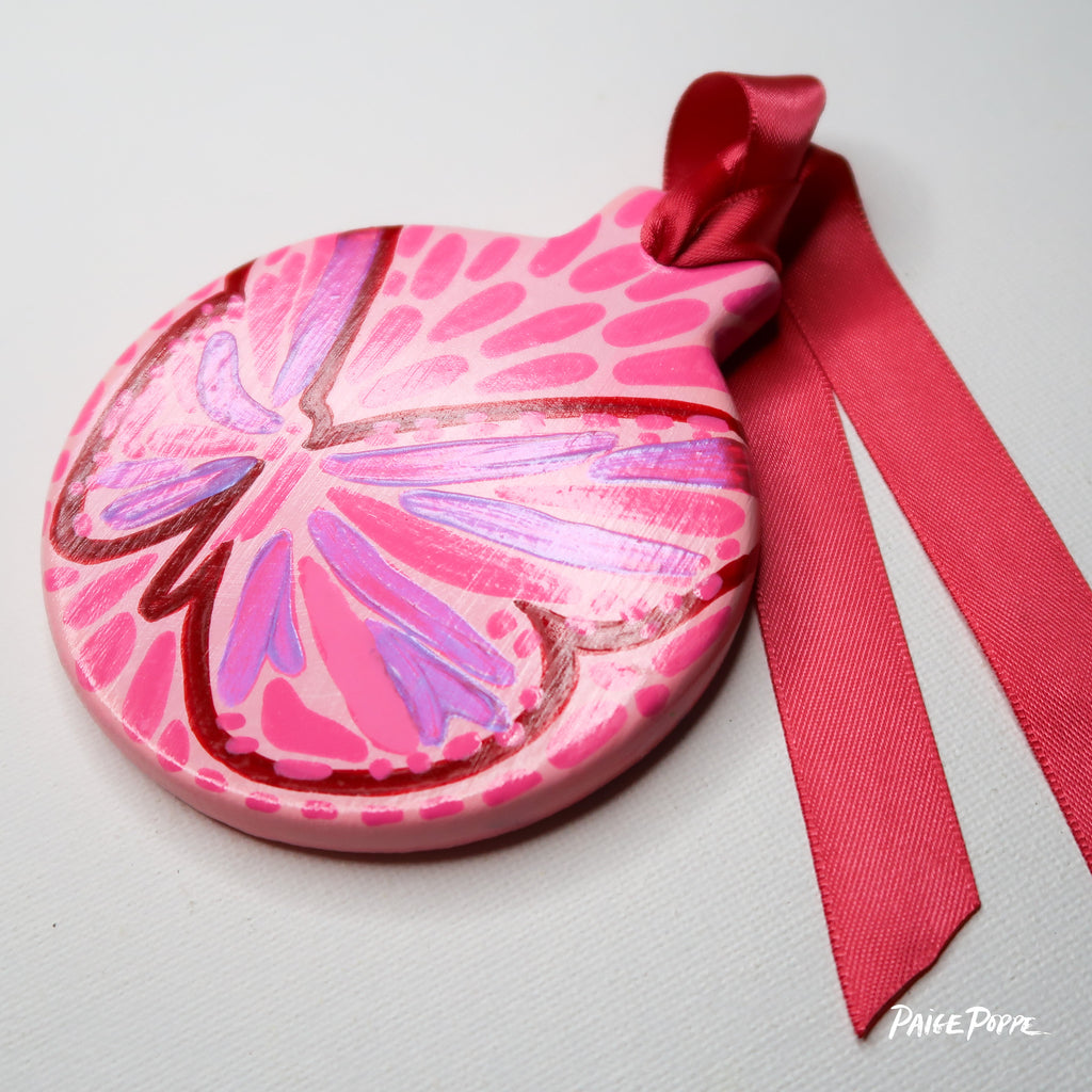"Fly Dancer" Handpainted Ceramic Ornament