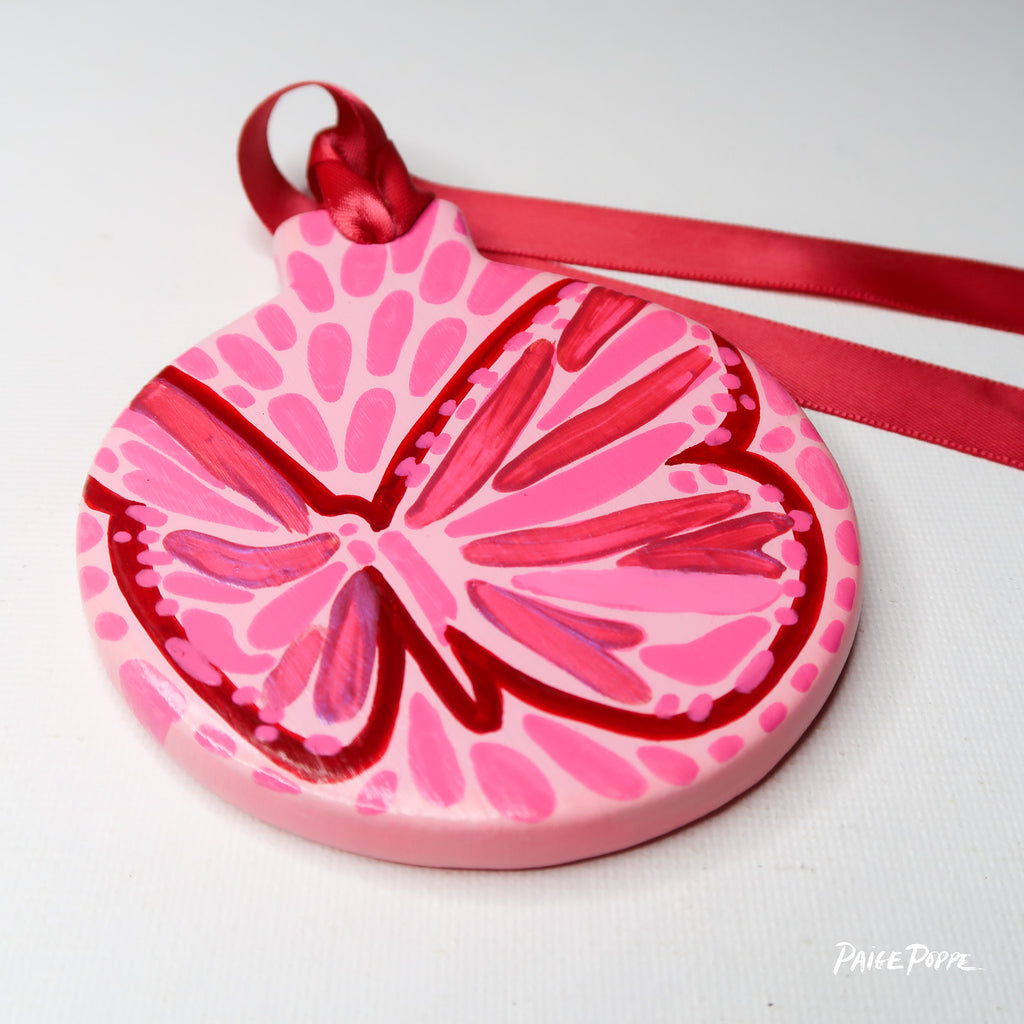 "Fly Dancer" Handpainted Ceramic Ornament