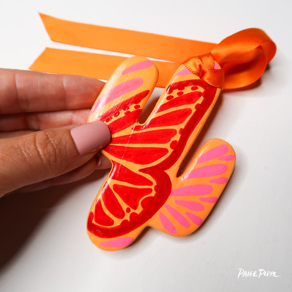 "Wings of Hope" Handpainted Ceramic Ornament