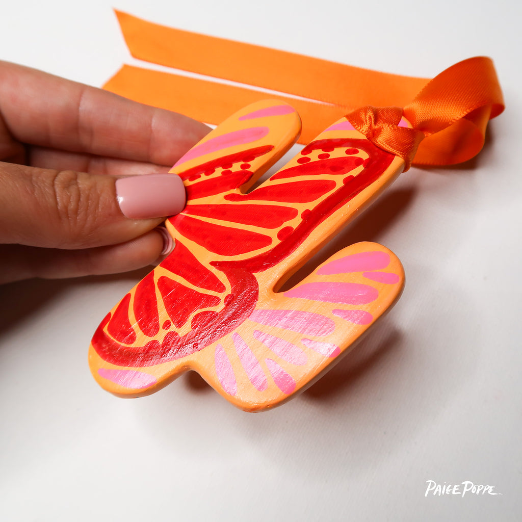 "Wings of Hope" Handpainted Ceramic Ornament