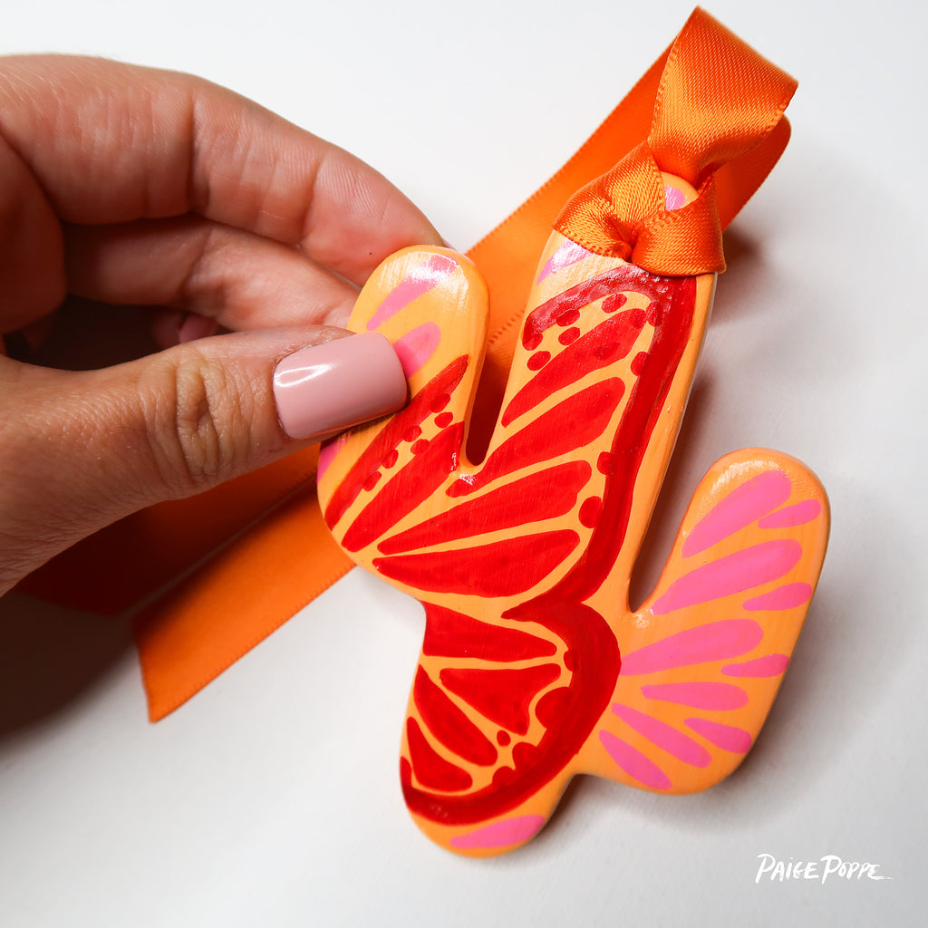 "Wings of Hope" Handpainted Ceramic Ornament
