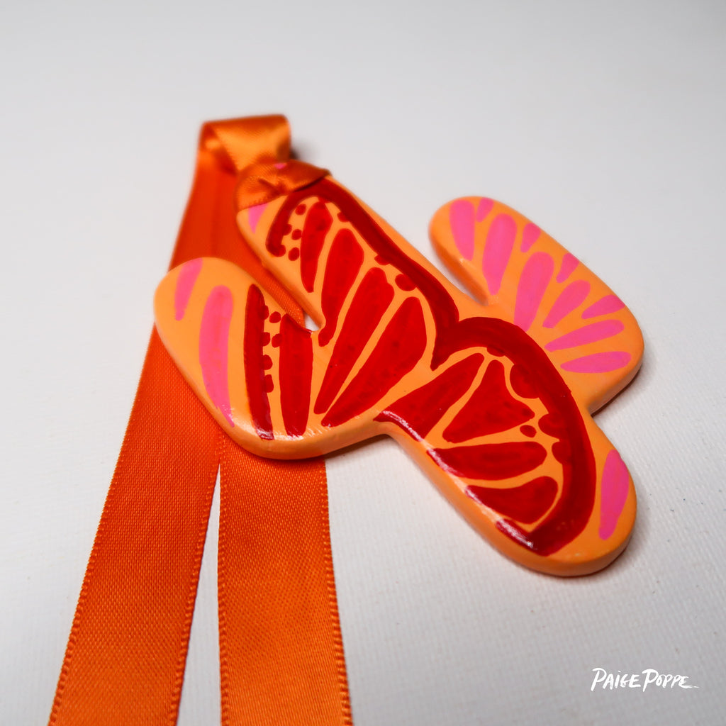 "Wings of Hope" Handpainted Ceramic Ornament
