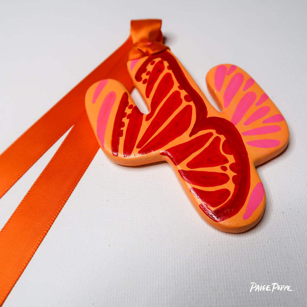 "Wings of Hope" Handpainted Ceramic Ornament