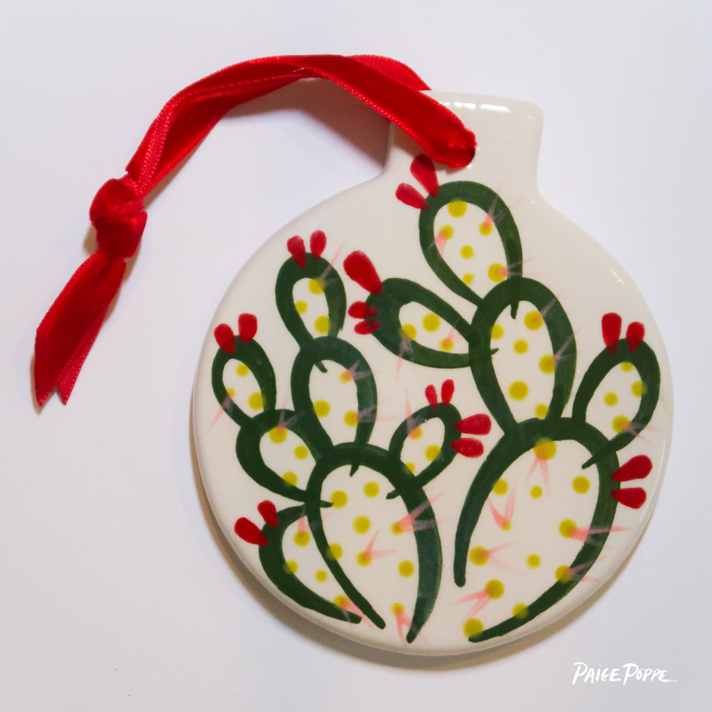 "Dance of the Desert" Handpainted Ceramic Ornament