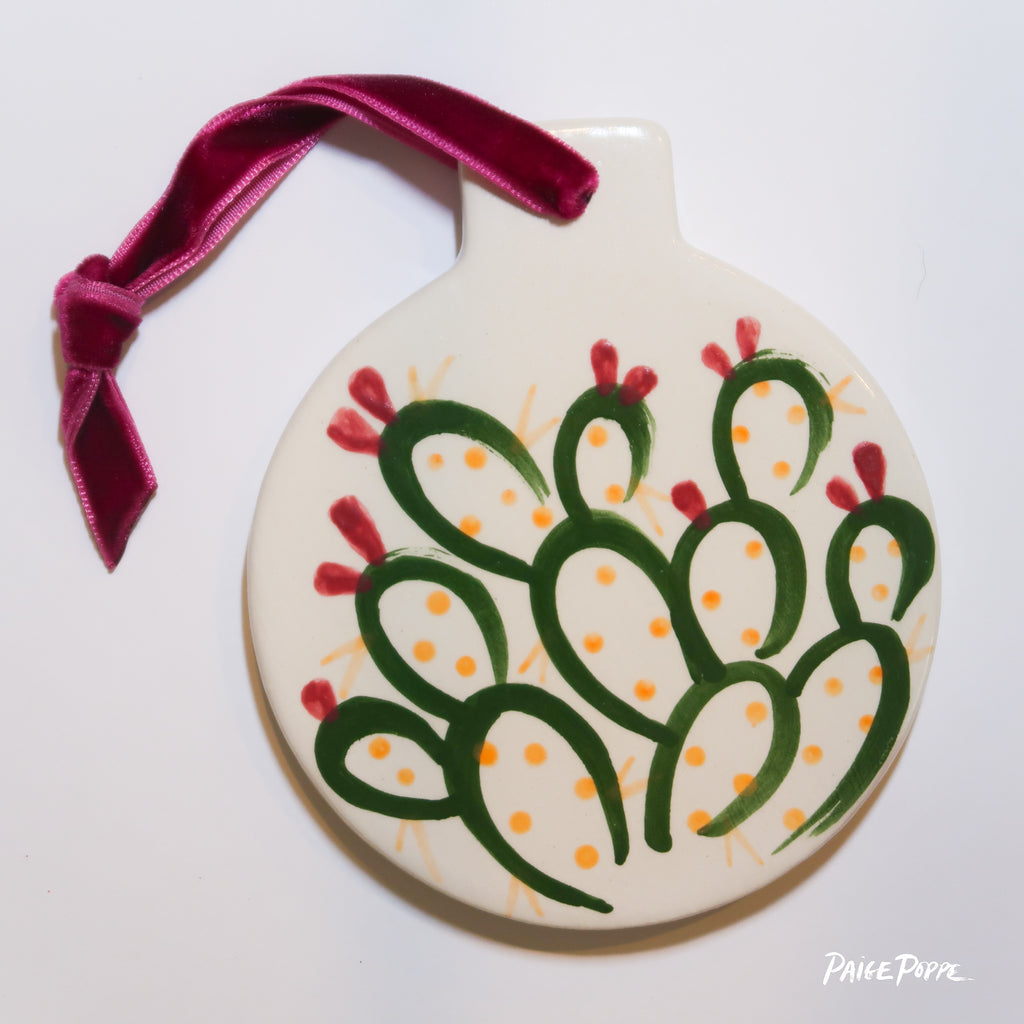 "Desert Dancer" Handpainted Ceramic Ornament